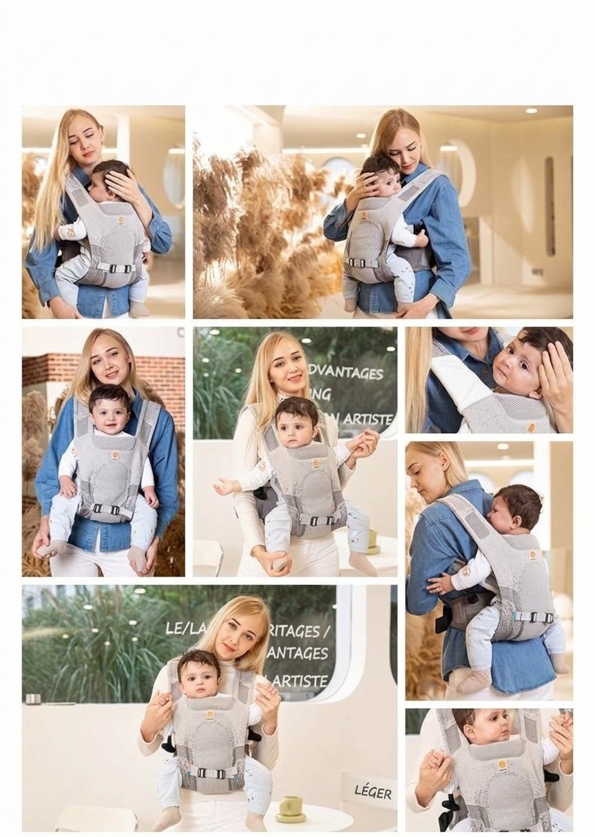 Porte-bébé respirant Ergobaby Aerloom - Ergonomique 3 en 1