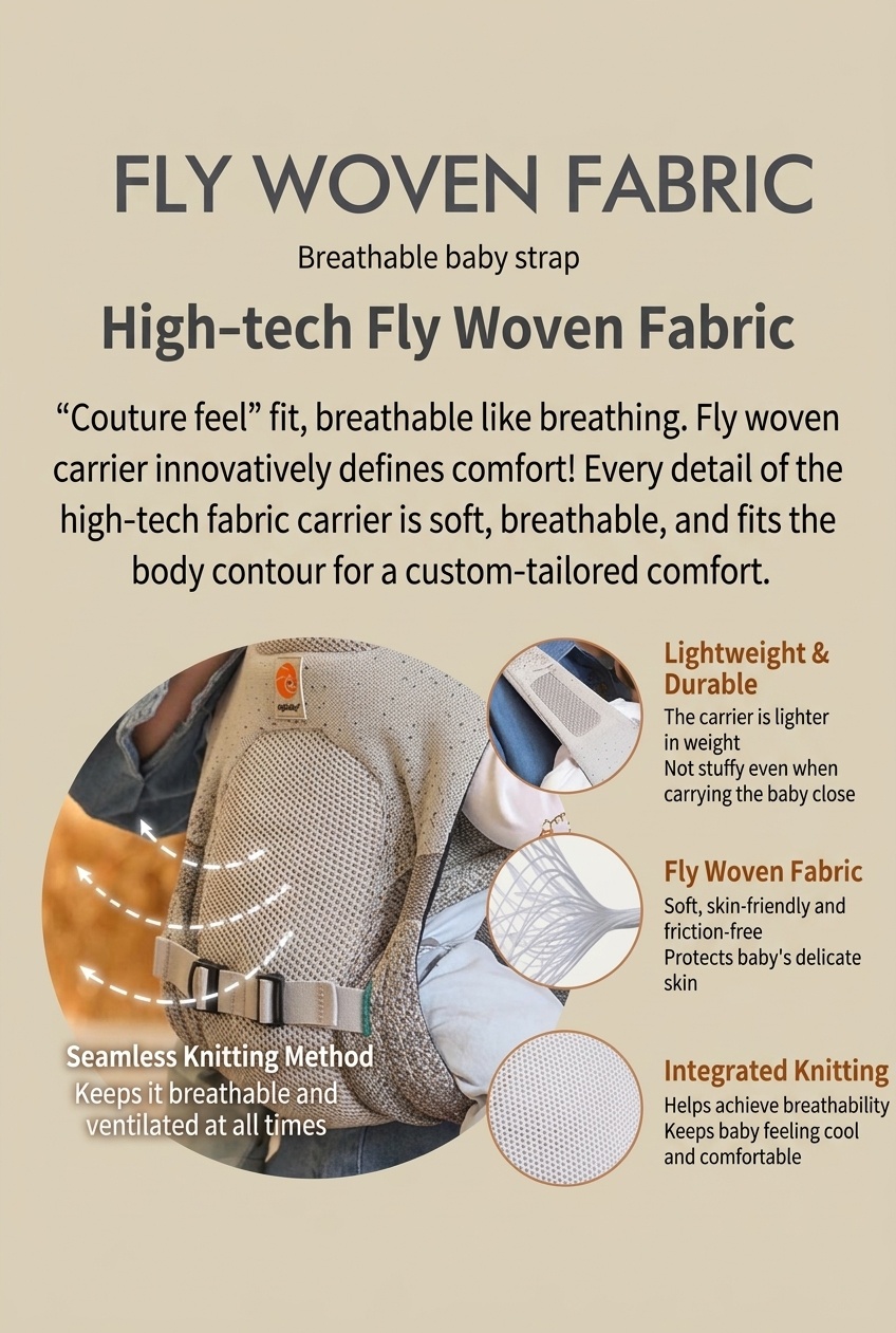 Ergobaby Aerloom Breathable Baby Carrier - 3-Way Ergonomic