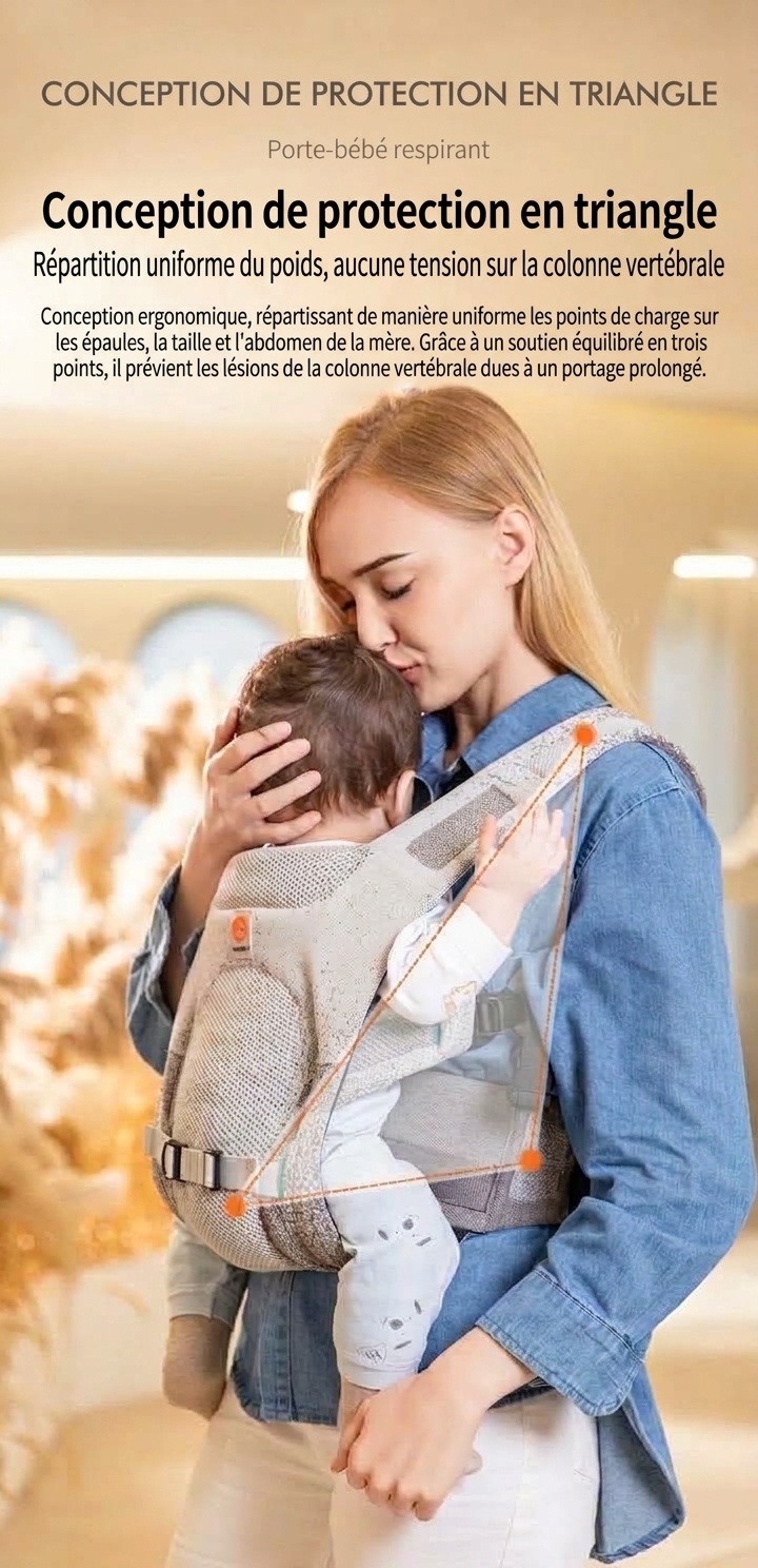Porte-bébé respirant Ergobaby Aerloom - Ergonomique 3 en 1