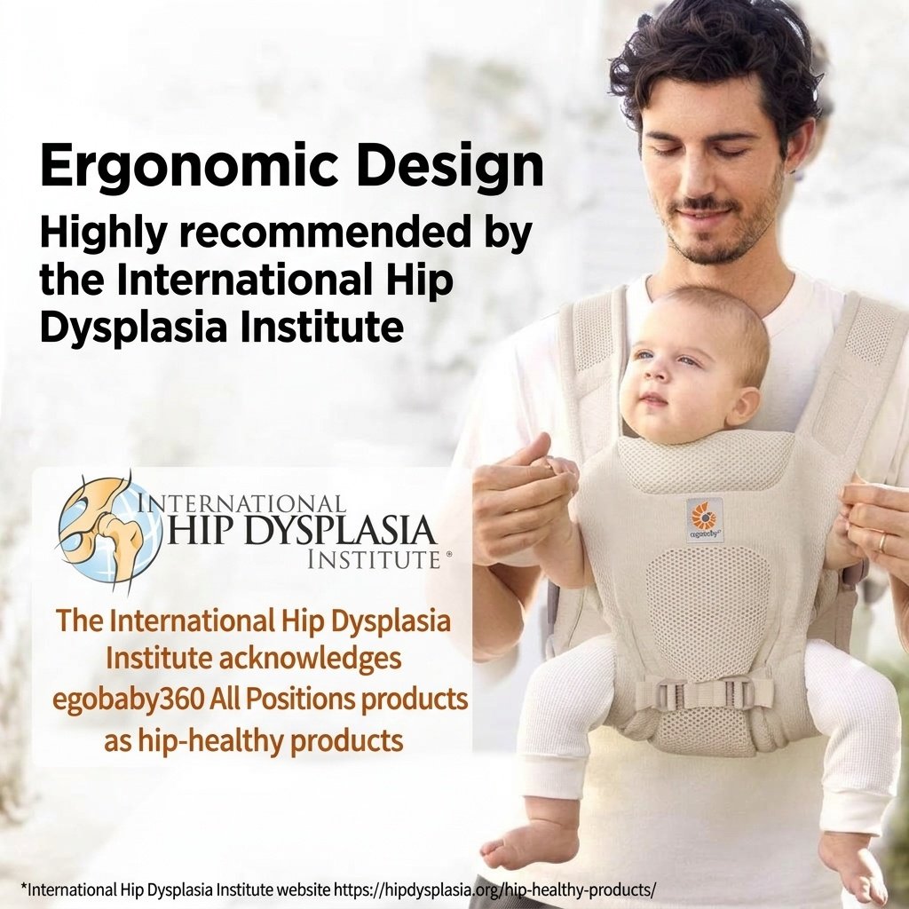 Ergobaby Aerloom Breathable Baby Carrier - 3-Way Ergonomic