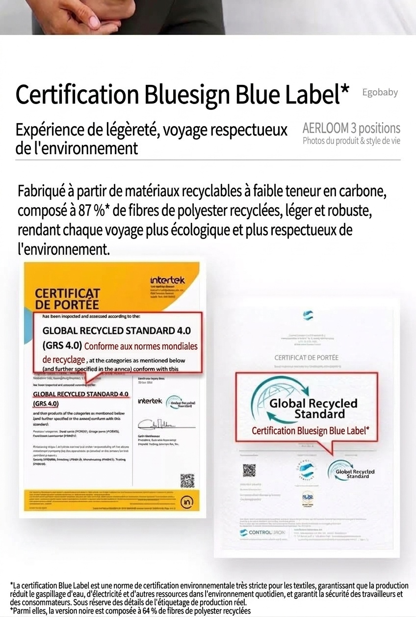 Porte-bébé respirant Ergobaby Aerloom - Ergonomique 3 en 1