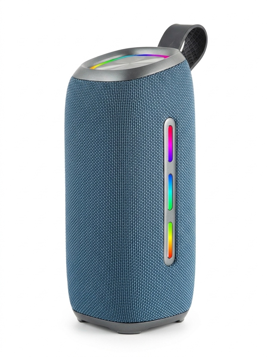 Waterproof Portable Bluetooth Speaker with Dynamic RGB Lights