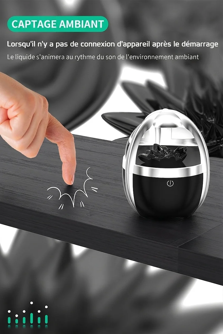 Enceinte Bluetooth à ferrofluide - Son portable et immersif