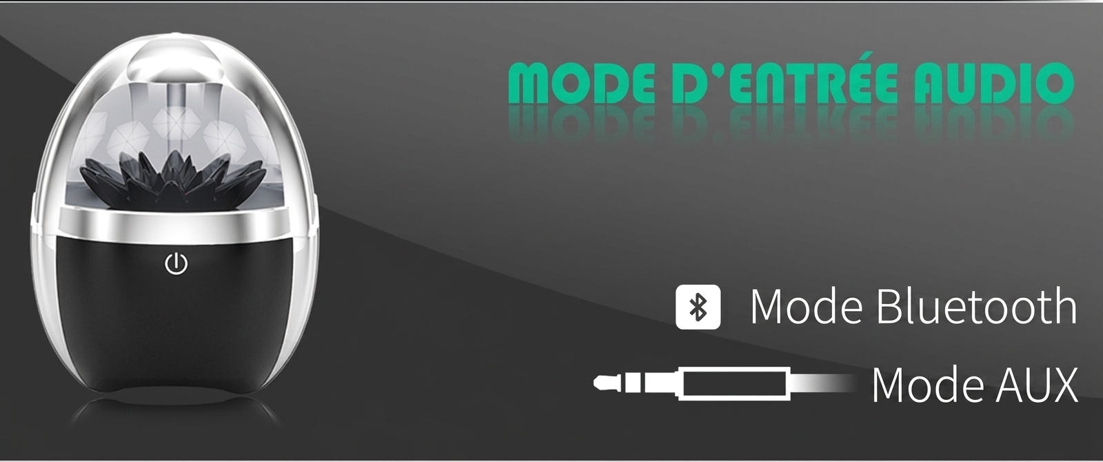 Enceinte Bluetooth à ferrofluide - Son portable et immersif
