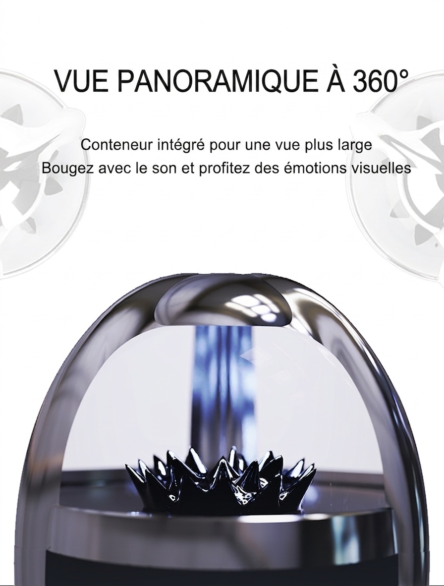 Enceinte Bluetooth à ferrofluide - Son portable et immersif