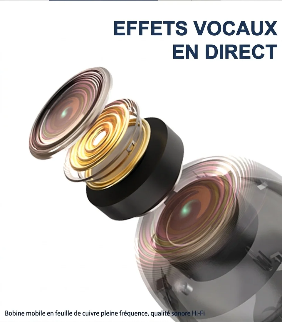 Enceinte Bluetooth à ferrofluide - Son portable et immersif