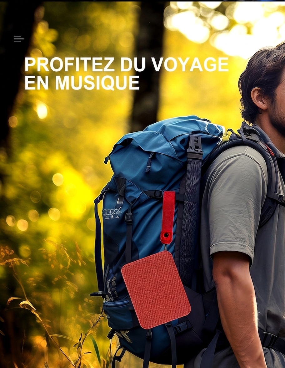 Enceinte Bluetooth portable avec lumière RGB et étanchéité IPX5