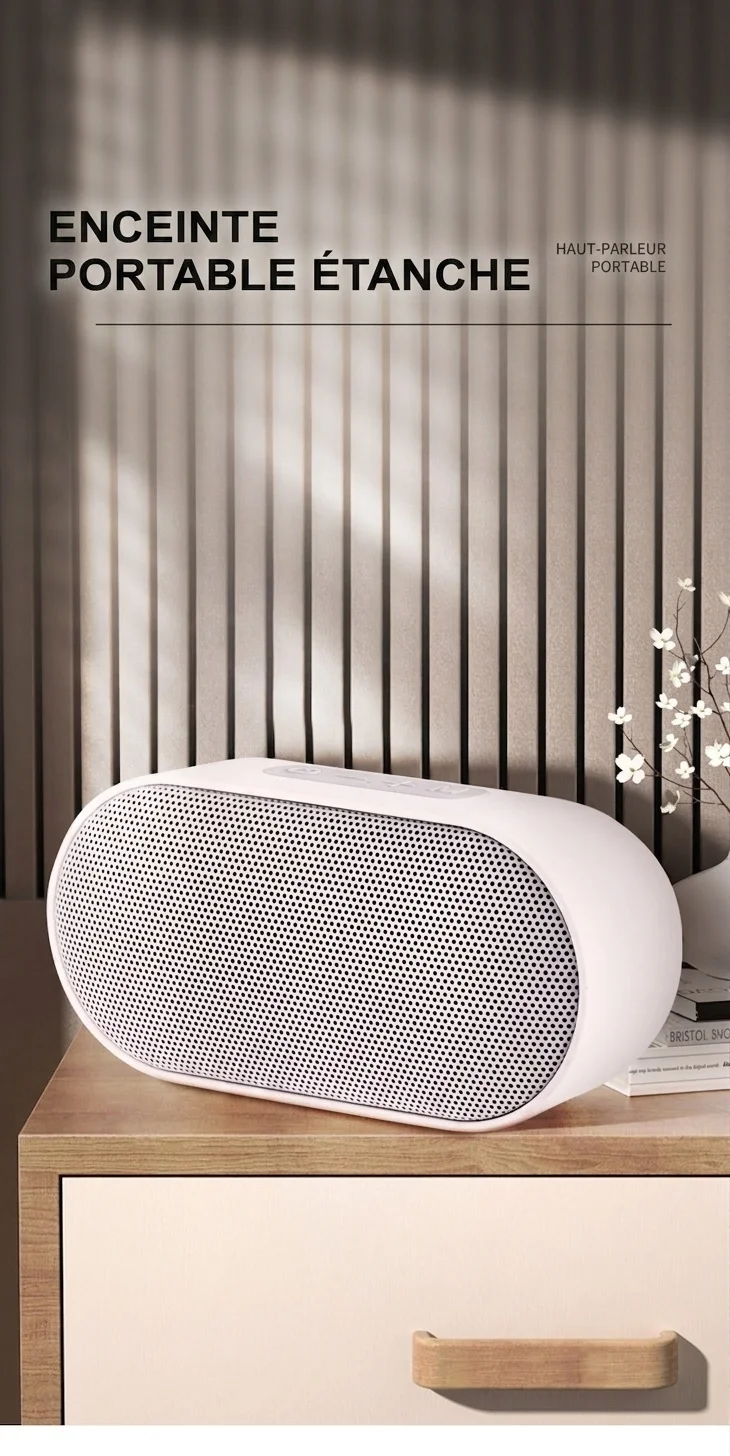 Enceinte Bluetooth portable - Étanche IPX6 pour une utilisation en extérieur