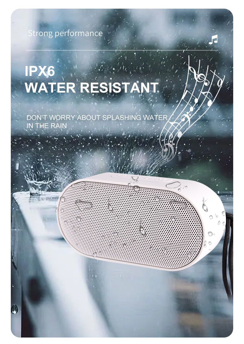 Portable Bluetooth Speaker - IPX6 Waterproof Outdoor Sound
