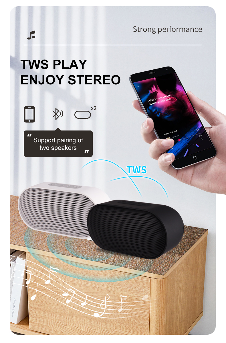 Portable Bluetooth Speaker - IPX6 Waterproof Outdoor Sound