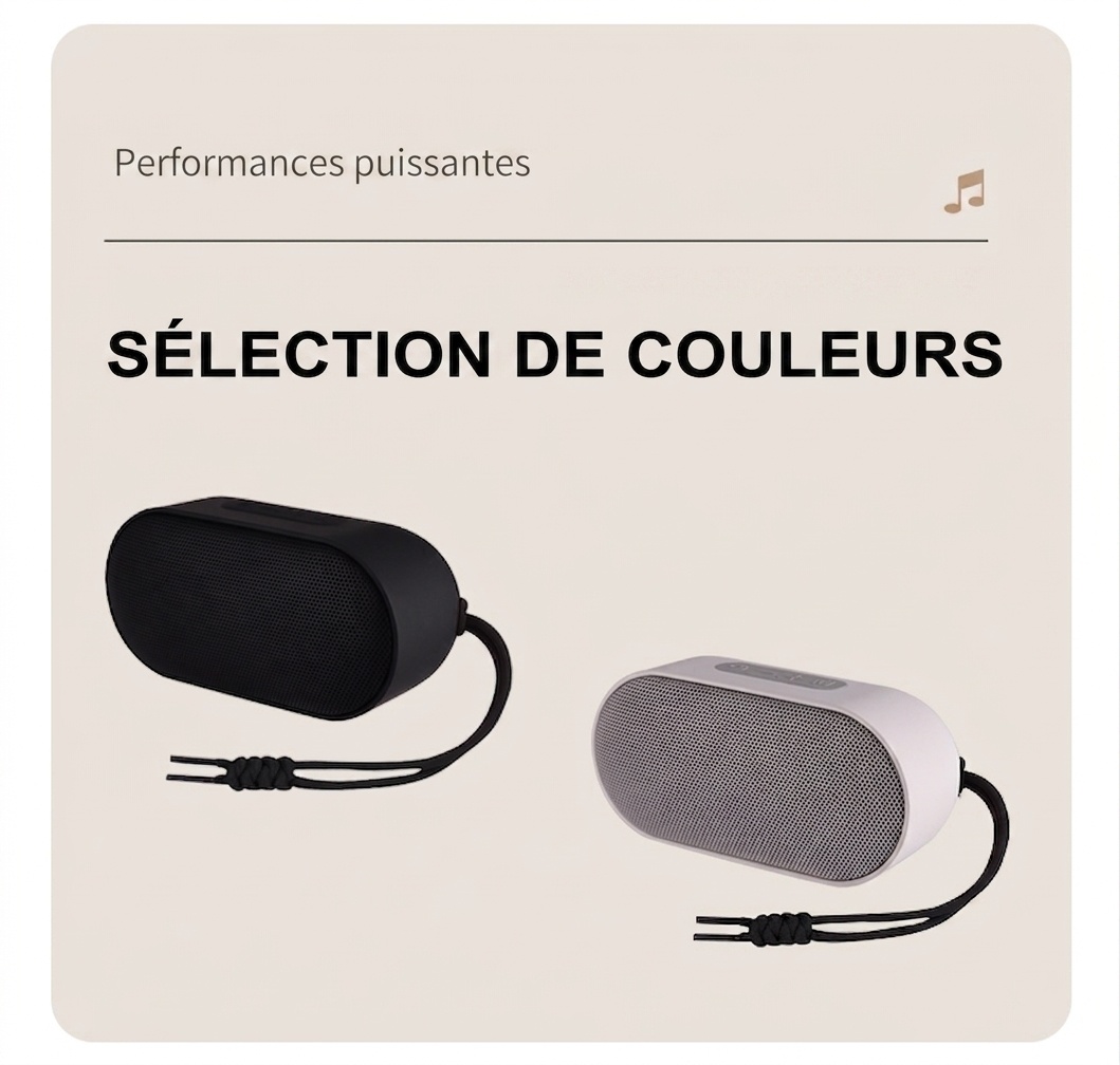 Enceinte Bluetooth portable - Étanche IPX6 pour une utilisation en extérieur
