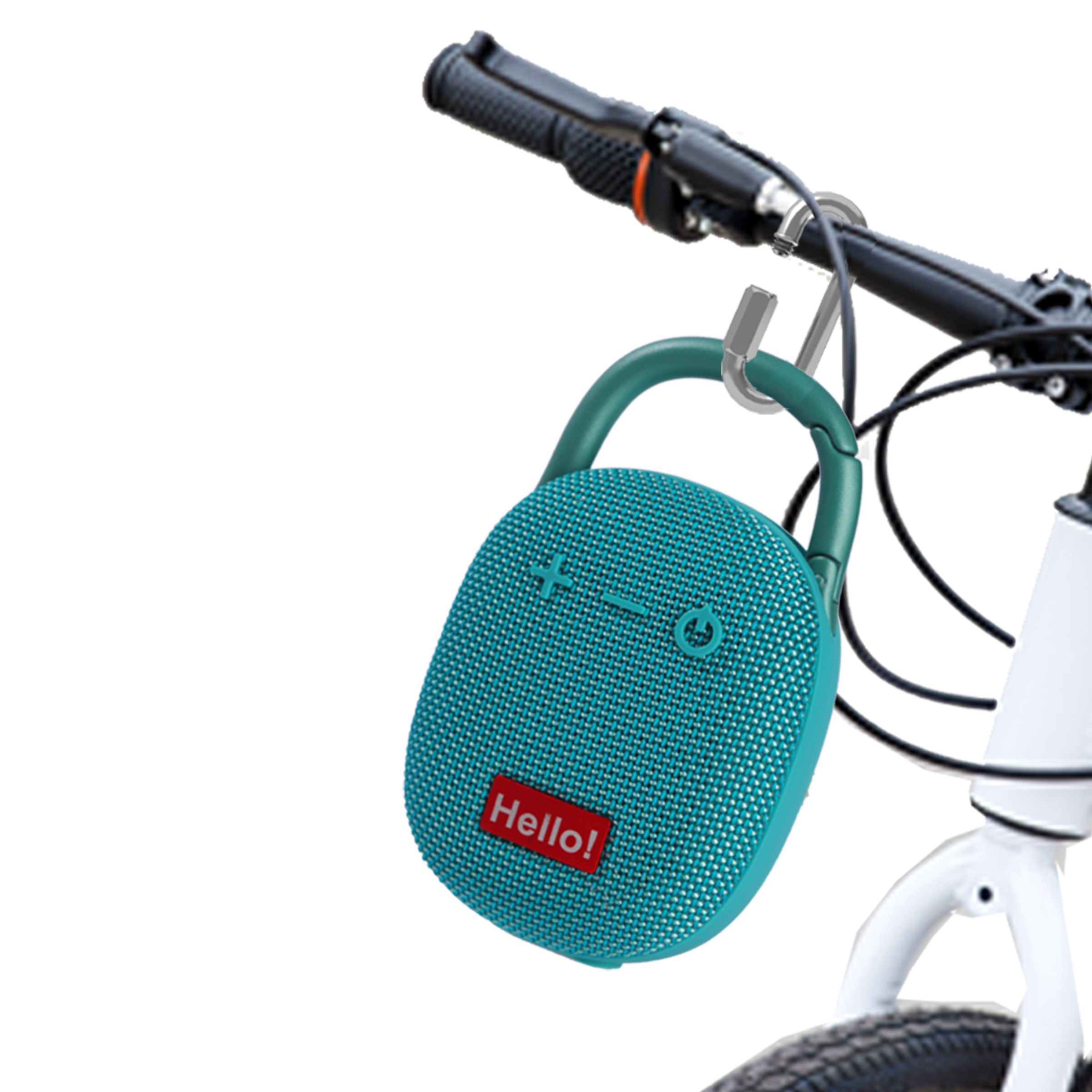 Portable Waterproof Bluetooth Speaker with Carabiner Clip