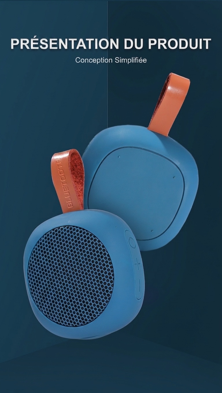 Enceinte Bluetooth portable avec bandoulière - Étanche