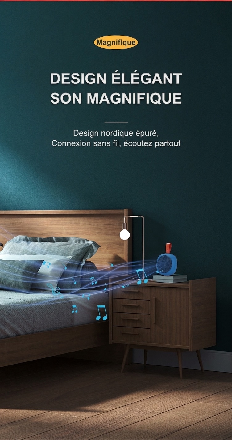 Enceinte Bluetooth portable avec bandoulière - Étanche