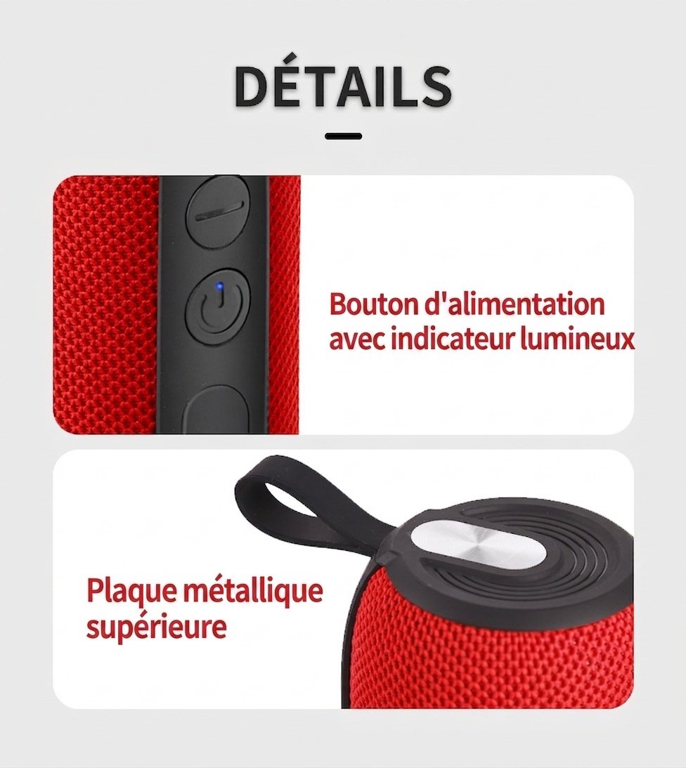 Enceinte Bluetooth portable puissante - Son extérieur étanche