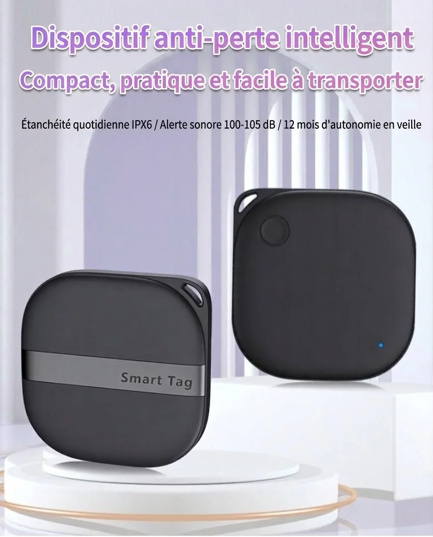 Localisateur d'objets intelligent pour Android, compatible avec Google Find Hub, traceur Bluetooth pour clés, portefeuille, bagages, résistant à l'eau IPX6, autonomie de 365 jours