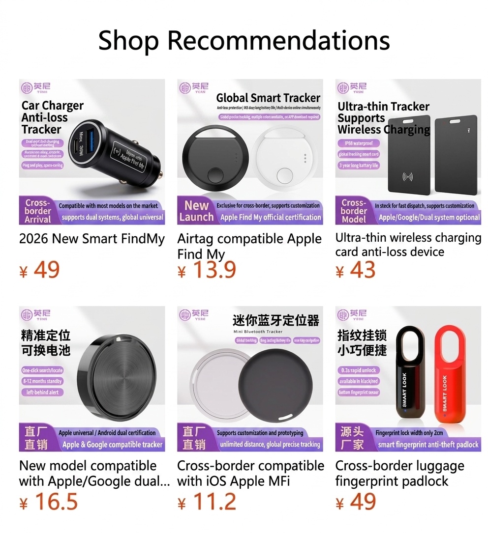 Smart Tag Item Finder for Android, Google Find Hub Compatible, Bluetooth Tracker for Keys, Wallet, Luggage, IPX6 Water Resistant, 365-Day Battery Life