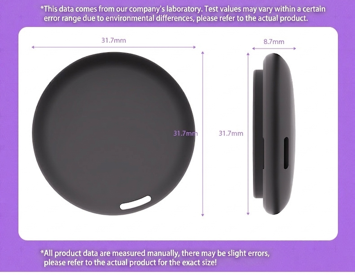 Locate Pro Smart Item Finder, Bluetooth Tracker Compatible with Apple Find My, Global Positioning, IP67 Waterproof, 1-Year Battery Life