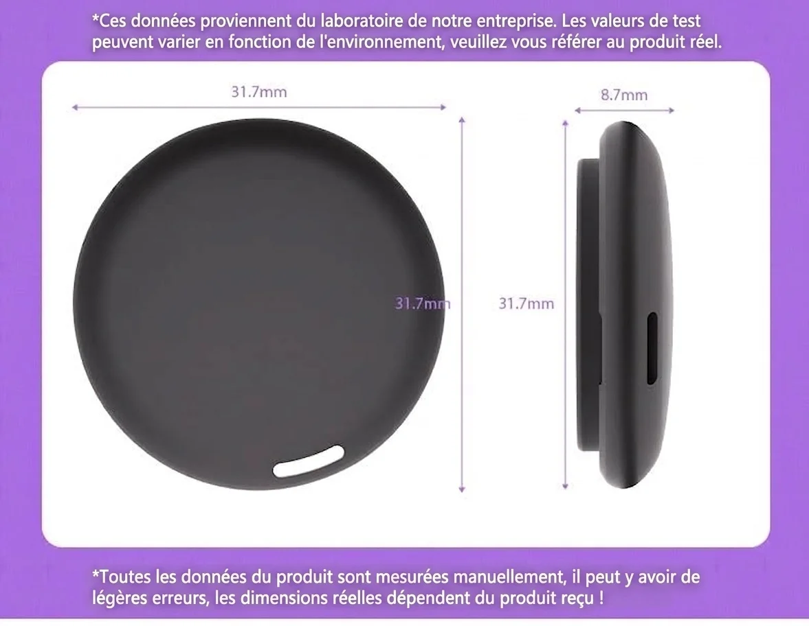 Localisateur d'objets intelligent Locate Pro, traceur Bluetooth compatible avec Localiser d'Apple, géolocalisation, étanchéité IP67, autonomie d'un an