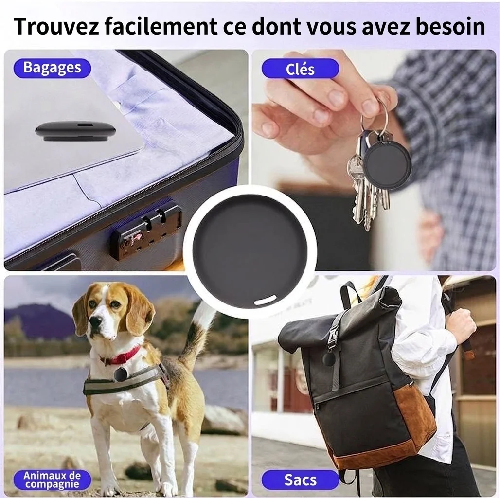 Localisateur d'objets intelligent Locate Pro, traceur Bluetooth compatible avec Localiser d'Apple, géolocalisation, étanchéité IP67, autonomie d'un an