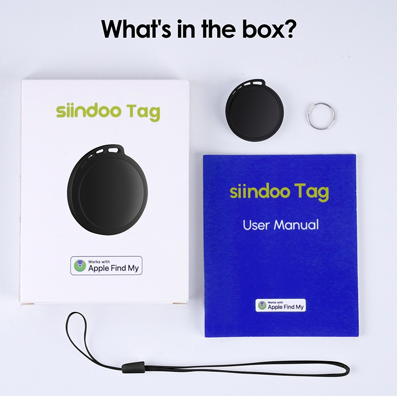 Locate Pro YN-82 Smart Item Finder, Bluetooth Tracker Compatible with Apple Find My, Global Positioning, IP67 Waterproof, 1-Year Battery Life