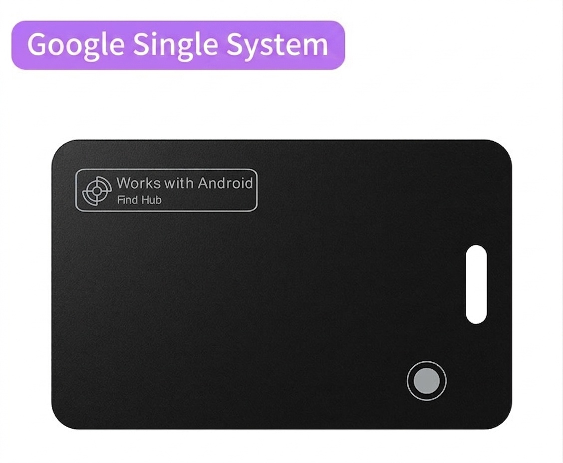 Ultra-Thin Smart Tracker Card, GPS Item Finder for Wallet, Compatible with Apple Find My & Android Find Hub, Wireless Charging, IPX7 Waterproof