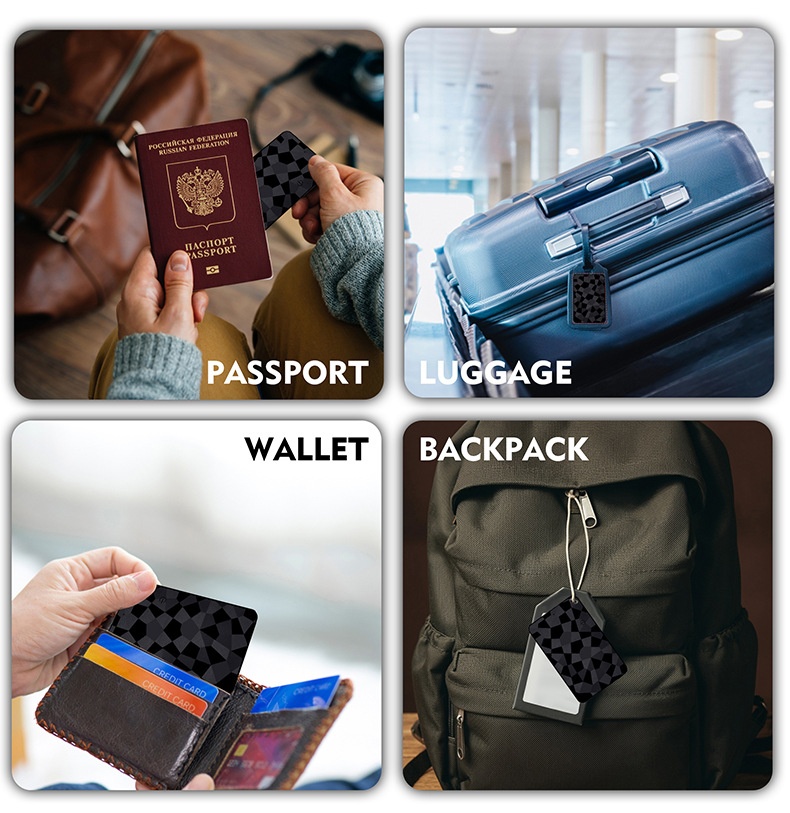 Smart Card Item Tracker for Wallet & Luggage, Compatible with Apple Find My & Android Find Hub, 2.6mm Ultra-Slim, Wireless Charging