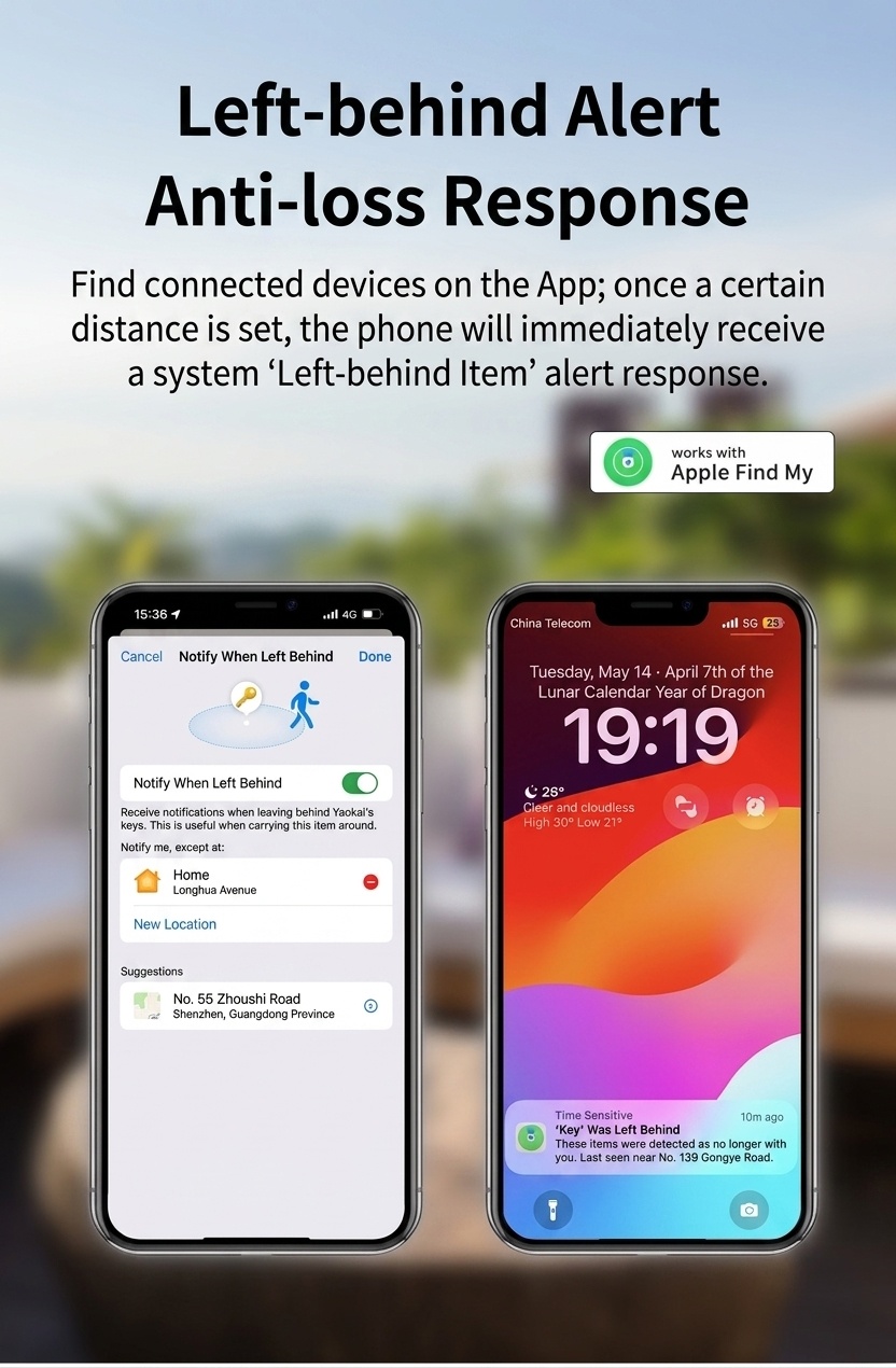 Localizador inteligente Apple Find My, dispositivo GPS antipérdida para objetos de valor, llaves y bolsos, localización global de precisión, resistente al agua, batería de 8 a 12 meses de duración.