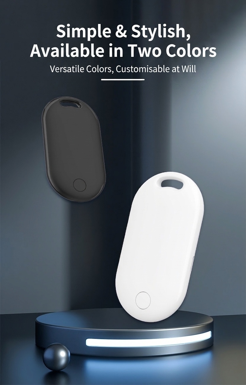 Smart Mini GPS Tracker, Find My Network Anti-Lost Device for Keys, Bags, Pets, IPX5 Water Resistant, Long Battery Life