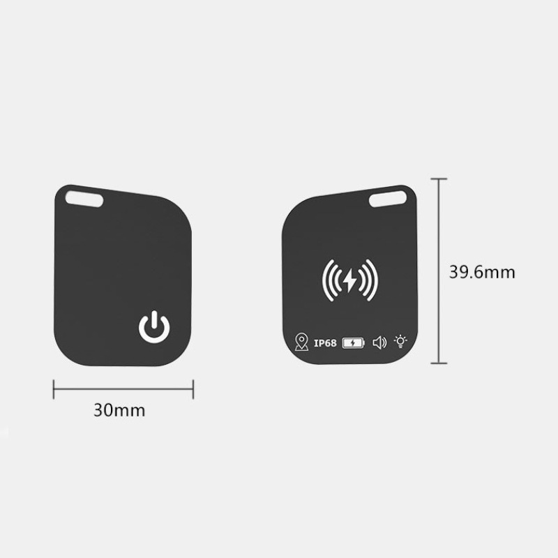 MFI Certified Smart Card Tracker for Apple Find My, Ultra-Slim Wallet & Key Finder, IP68 Waterproof, Wireless Charging
