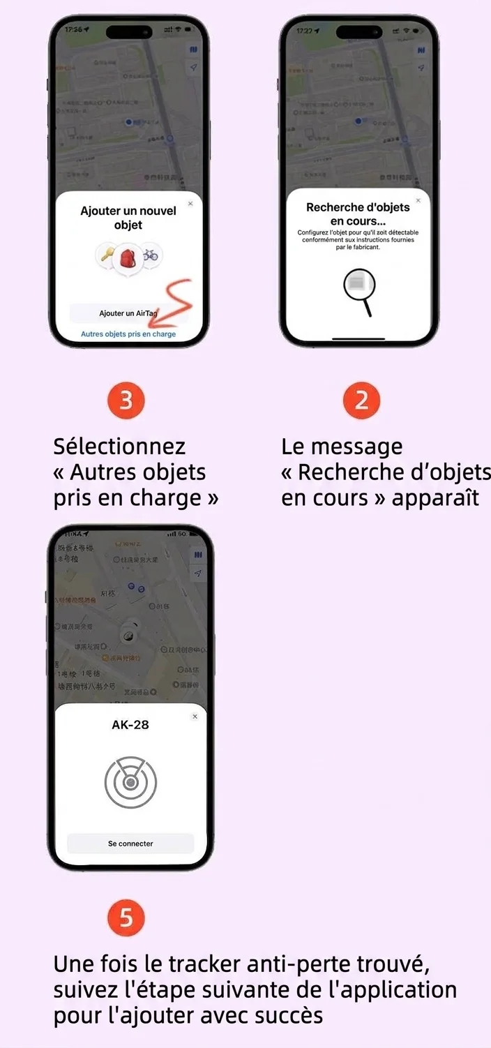 Localisateur d'objets compatible Apple, traceur GPS mondial pour clés, sacs et bagages, résistant à l'eau, autonomie de 365 jours