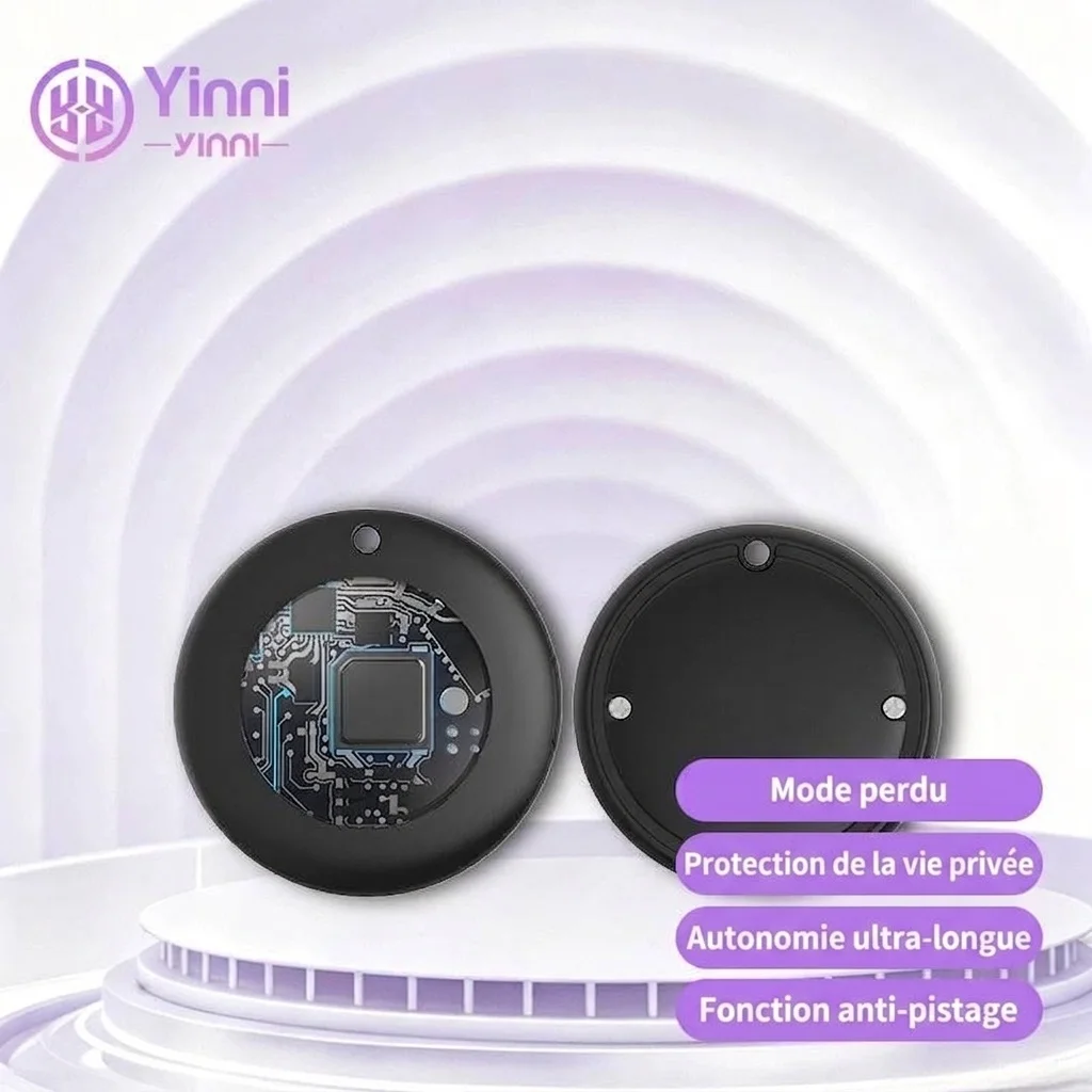 Traceur Bluetooth intelligent pour Apple Localiser mon réseau, dispositif anti-perte de géolocalisation précis à l'échelle mondiale, étanche IPX5, batterie de 10 à 12 mois