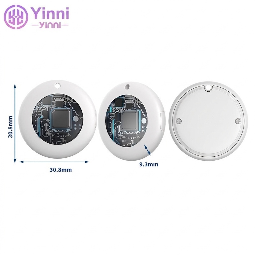 Smart Bluetooth Tracker for Apple Find My Network, Global Precise Positioning Anti-Lost Device, IPX5 Waterproof Item Finder, 10-12 Month Battery