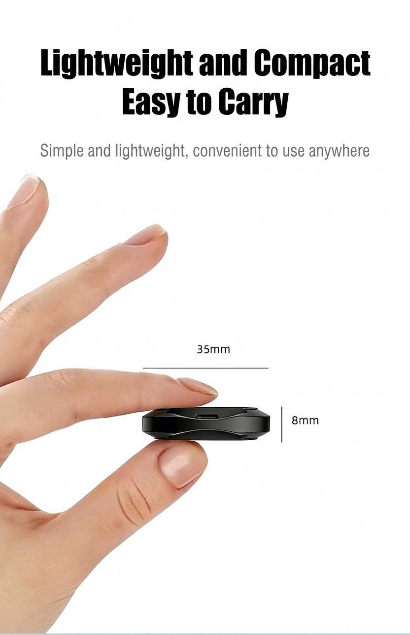 Apple Find My Compatible Smart Tracker, Global GPS Item Finder & Locator, Anti-Lost Device with Instant Alerts, 365-Day Battery Life, Compact Design