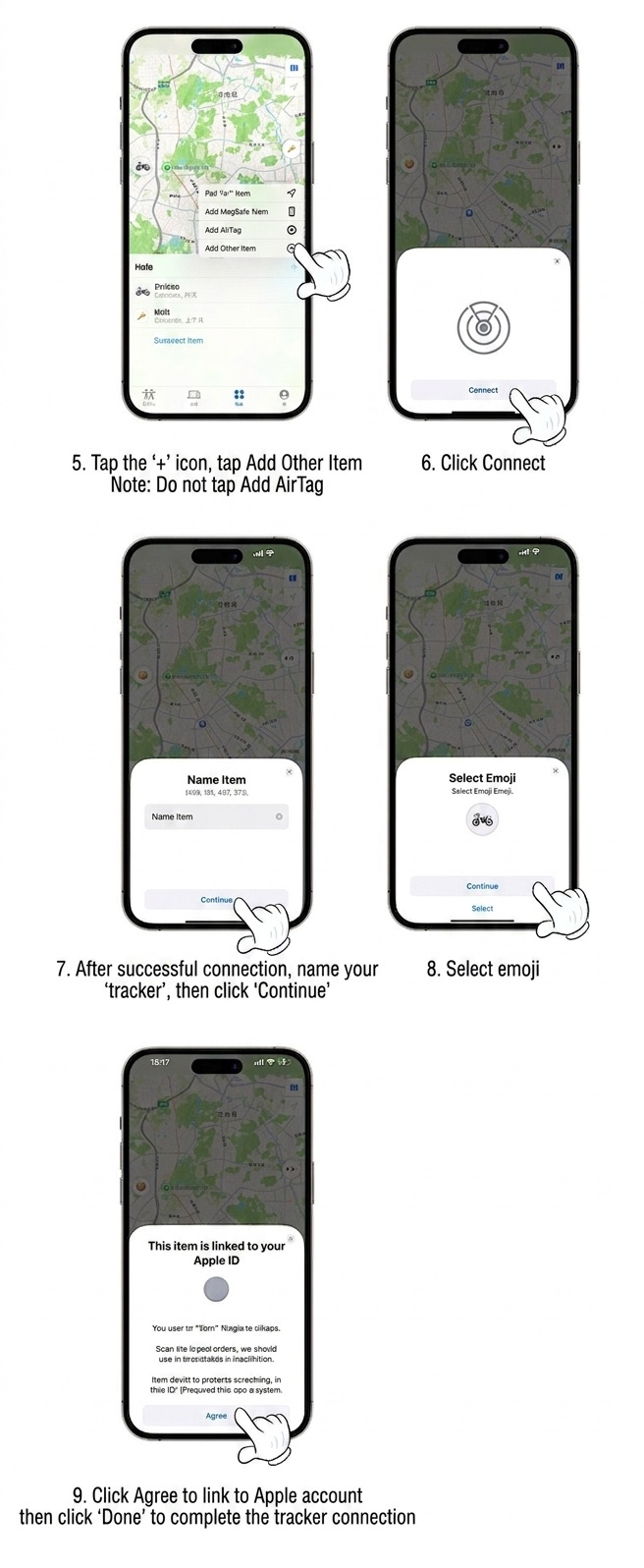 Apple Find My Compatible Smart Tracker, Global GPS Item Finder & Locator, Anti-Lost Device with Instant Alerts, 365-Day Battery Life, Compact Design