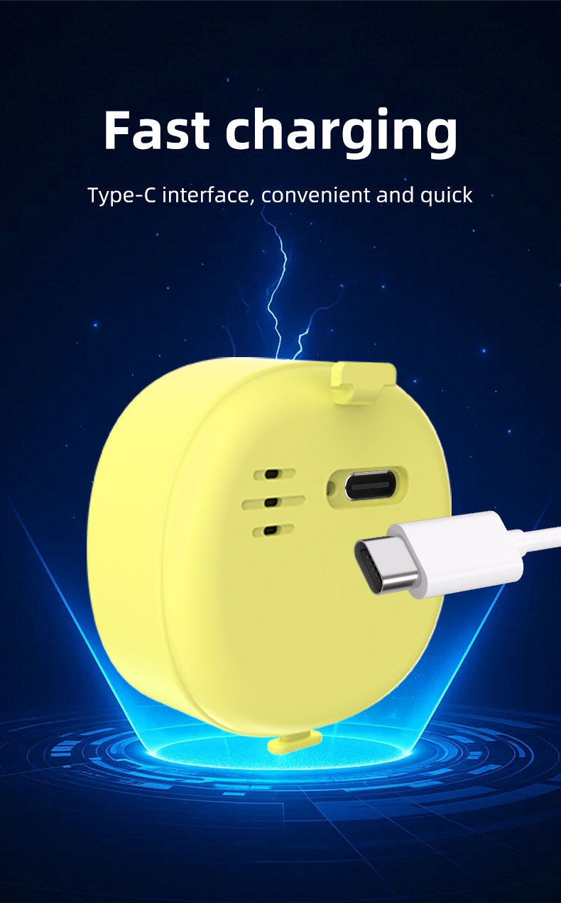 Apple Find My Compatible Smart Pet Tracker, Glowing LED Dog Collar Pendant Night Light, iOS Anti-Lost Item Locator Tag for Dogs, Cats, and Outdoor Use
