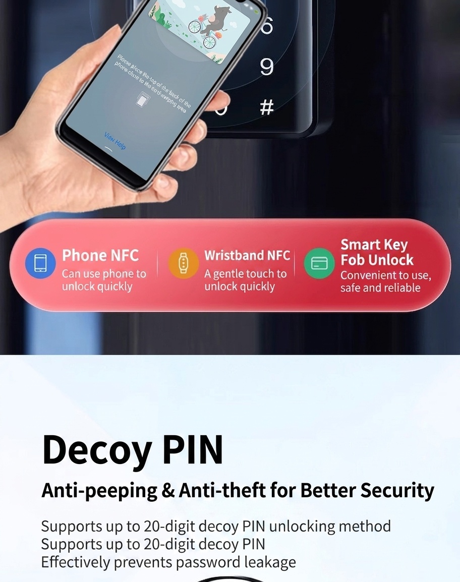 Smart Fingerprint Padlock, Keyless Bluetooth App Control Security Lock, 365-Day Standby Battery, Zinc Alloy Double Waterproof Design for Gym, Locker, Outdoor