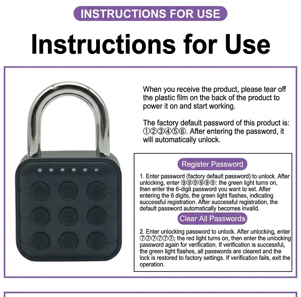 Heavy Duty Smart Fingerprint Padlock, Bluetooth App Unlock, IP67 Waterproof Security Lock with 304 Stainless Steel Shackle, 12-Month Battery Life