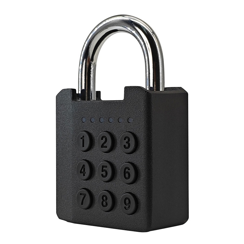 Smart Fingerprint & Password Padlock, Keyless Security Lock with Rapid Unlock, IPX5 Waterproof Zinc Alloy Body, Long-Lasting CR2032 Battery