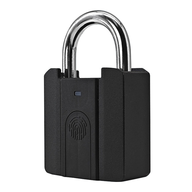Smart Fingerprint & Password Padlock, Keyless Security Lock with Rapid Unlock, IPX5 Waterproof Zinc Alloy Body, Long-Lasting CR2032 Battery