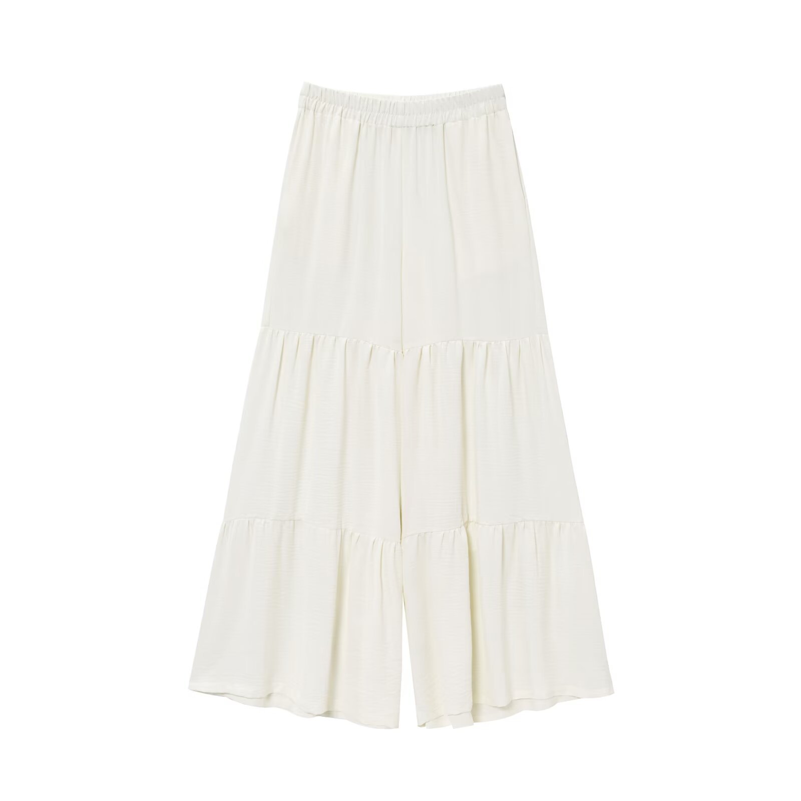 Conjunto de top sin mangas con lazo y pantalón ancho KUN-00004