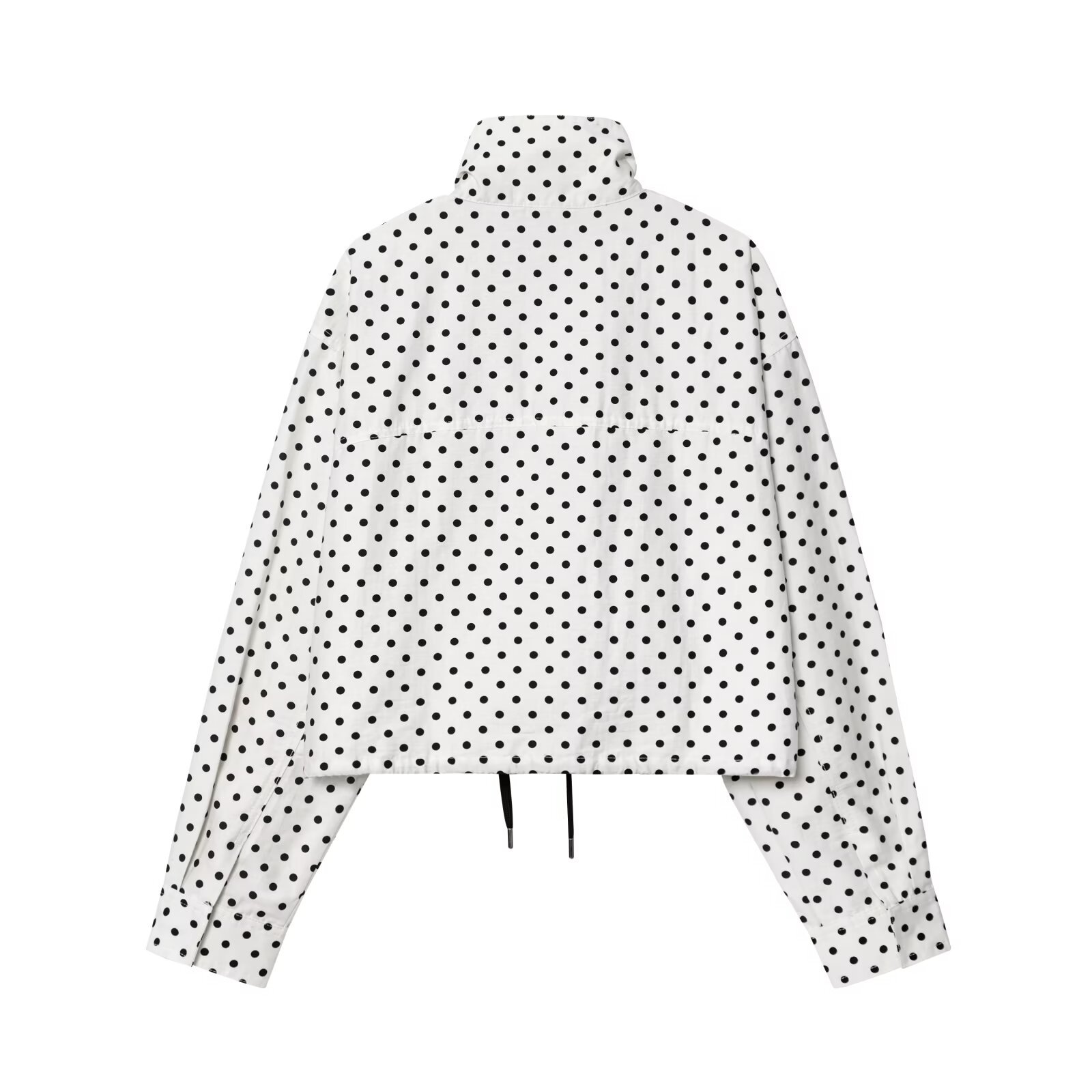 Women's Puff Sleeve Polka Dot Poplin Jacket KUN-00060