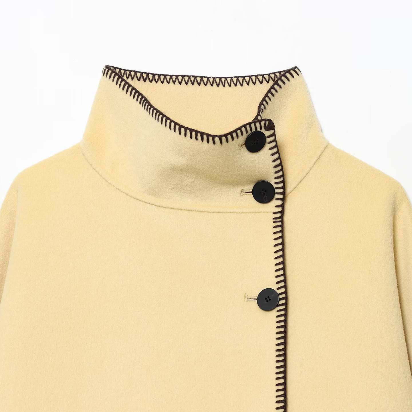 Chaqueta informal de manga larga con cuello alto para mujer KUN-00117