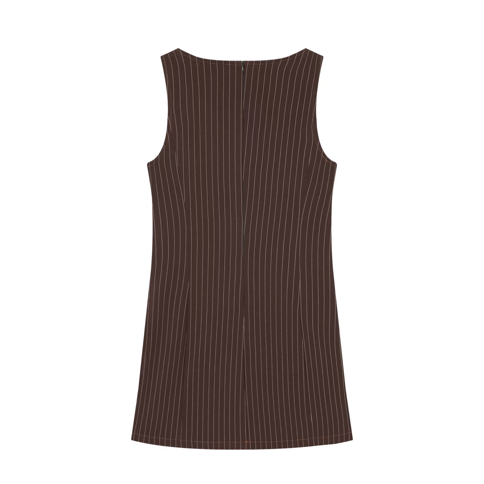 Striped Sleeveless Mini Dress - European Chic KUN-00058