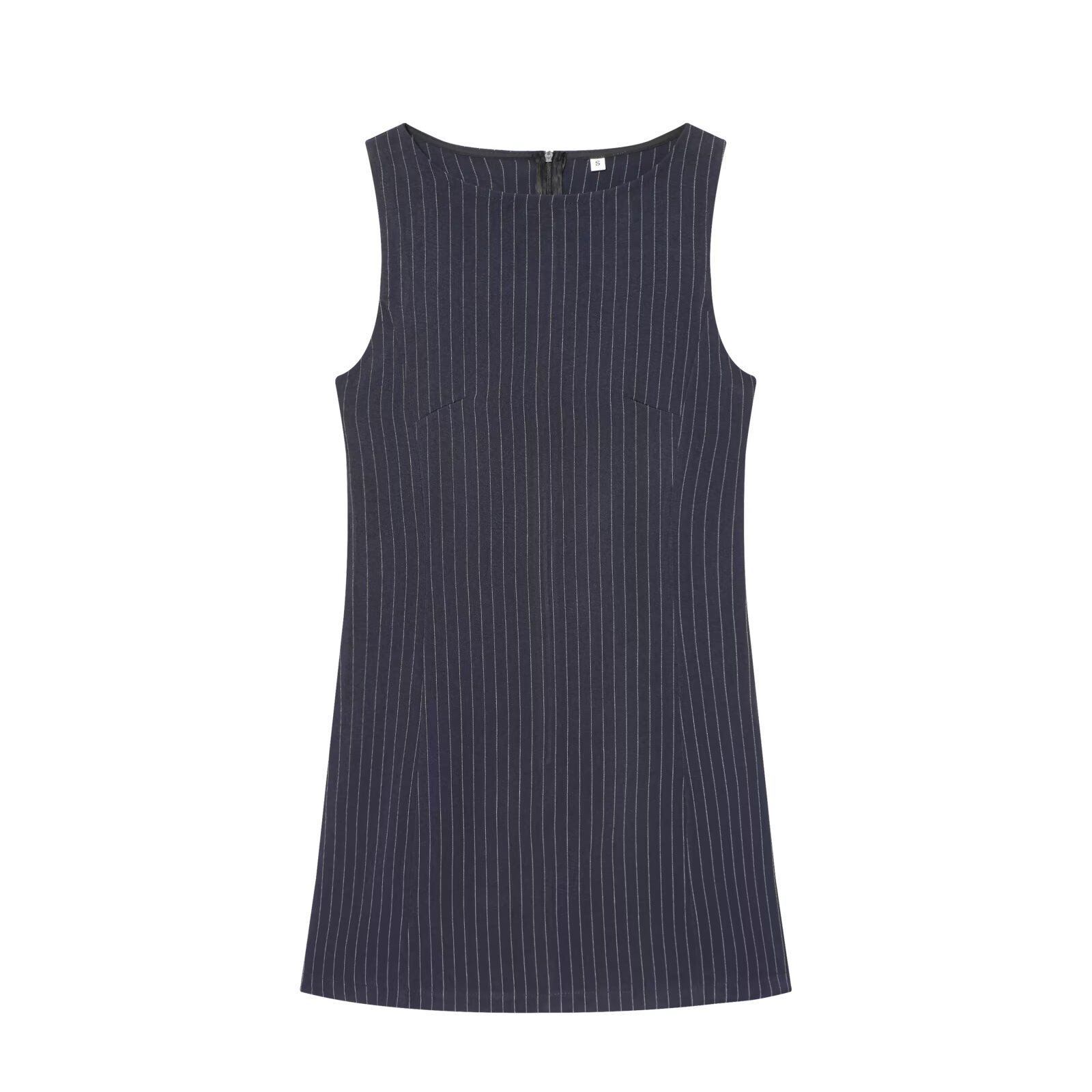 Striped Sleeveless Mini Dress - European Chic KUN-00058