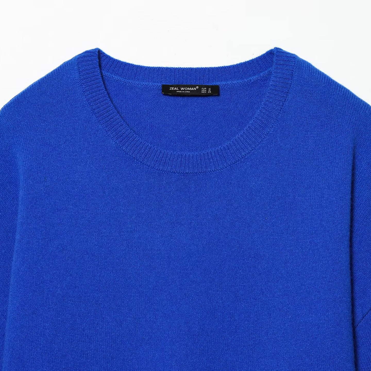 Wool Knit Sweater Wide Sleeve Crew Neck KUN-00008