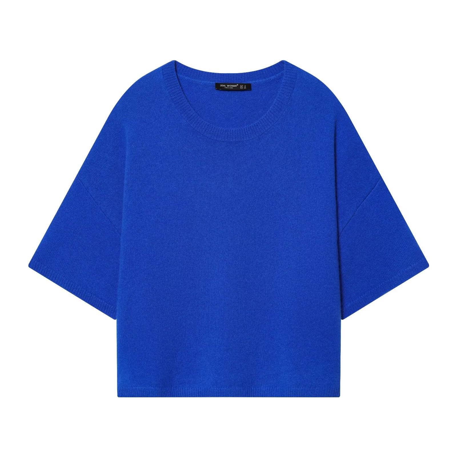 Wool Knit Sweater Wide Sleeve Crew Neck KUN-00008
