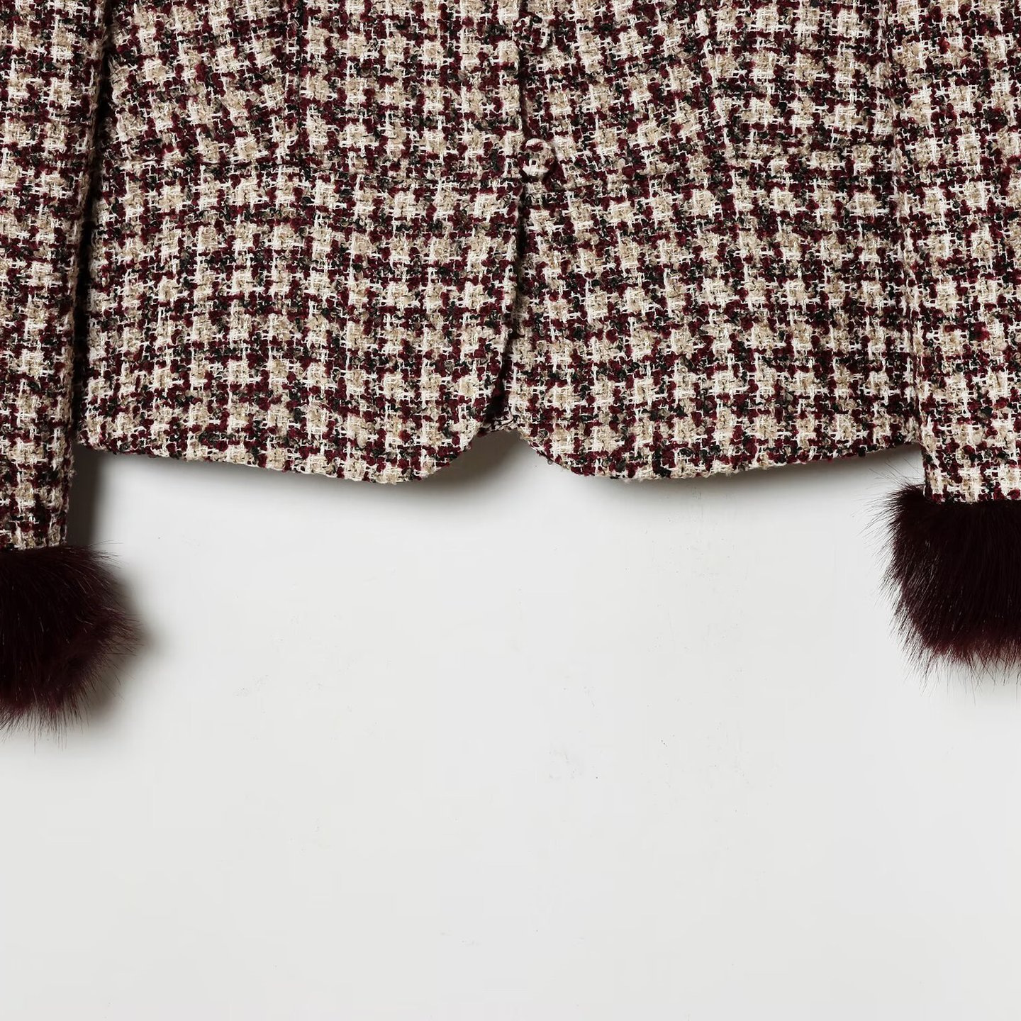 Blazer con puños de piel sintética - Chaqueta de mujer estilo europeo KUN-00010