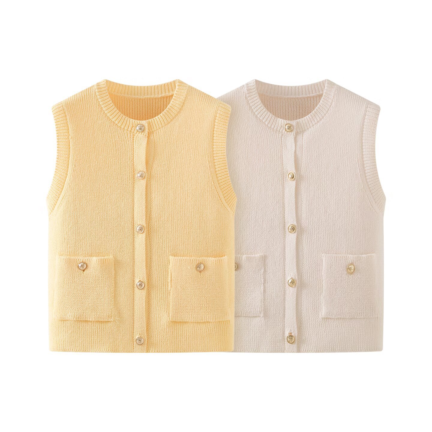 Ärmellose Strickweste – Stilvoll & Vielseitig KUN-00094