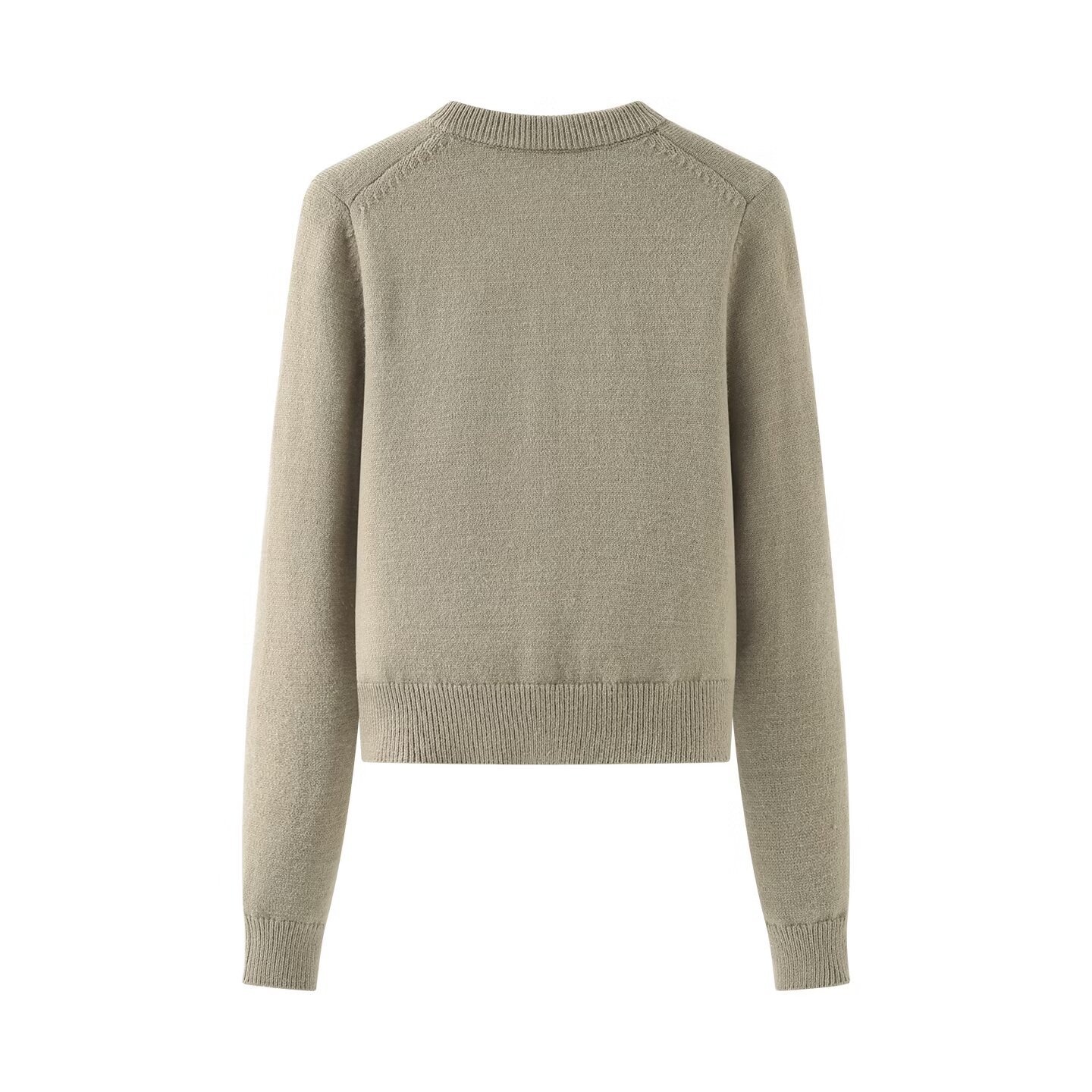 Suéter tipo cárdigan de punto - Estilo europeo - Prendas de abrigo informales KUN-00080